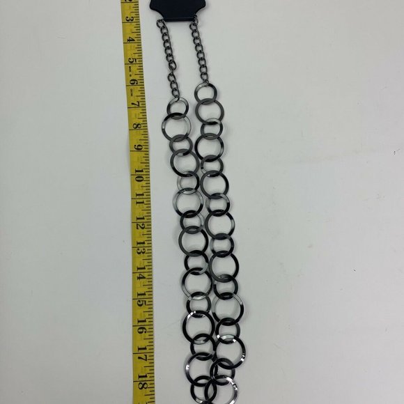Apt 9 Chain Long Link Interlocking Discs Necklace - Picture 6 of 6